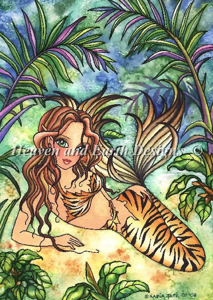 QS Tiger Mermaid - Click Image to Close
